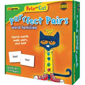TCR63532 Pete the Cat Purrfect Pairs Game: Word Families Image
