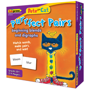 TCR63533 Pete the Cat Purrfect Pairs Game:Beginning Blends & Digraghs Image