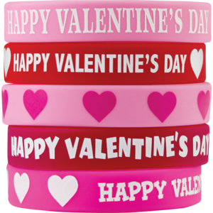 TCR6564 Happy Valentine's Day Wristbands Image