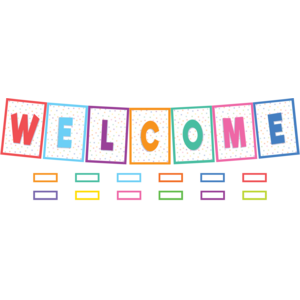 TCR6592 Colorful Welcome Bulletin Board Image