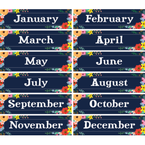 TCR6597 Wildflowers Monthly Headliners Image