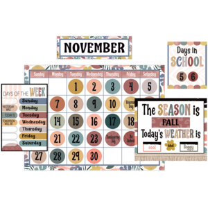 TCR6676 Wonderfully Wild Calendar Bulletin Board Image