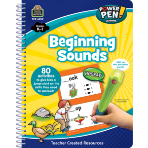 TCR6859 Power Pen Learning Book: Beginning Sounds Image