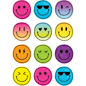 TCR6934 Brights 4Ever Smiley Faces Mini Accents Image