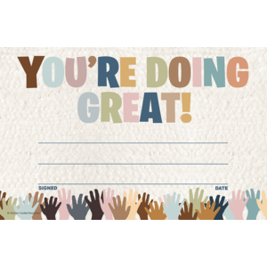 TCR7136 Everyone is Welcome You’re Doing Great! Awards Image
