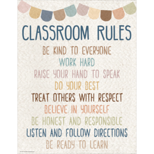 TCR7149 Everyone is Welcome Classroom Rules Image