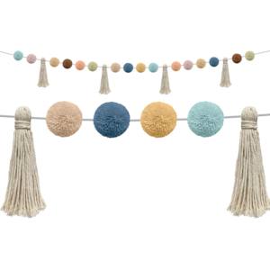 TCR7157 Everyone is Welcome Pom-Poms and Tassels Garland Image