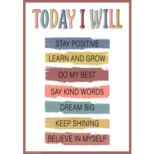 TCR7397 Today I Will Positive Poster Image