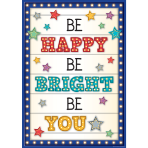 TCR7410 Be Happy, Be Bright, Be You Positive Poster Image