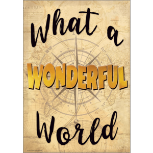 TCR7437 What a Wonderful World Positive Poster Image