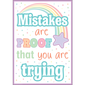 TCR7477 Mistakes Are Proof That You Are Trying Positive Poster Image