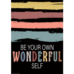 TCR7486 Be Your Own Wonderful Self Positive Poster Image