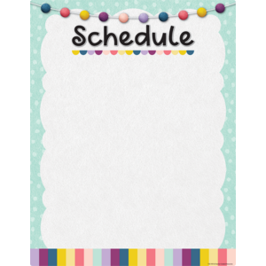 TCR7491 Oh Happy Day Schedule Write-On/Wipe-Off Chart Image