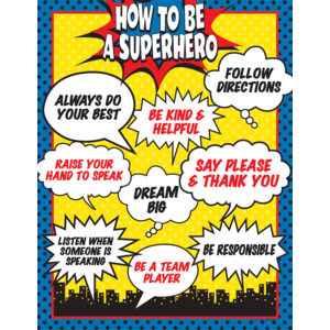 TCR7550 How To Be a Superhero Chart Image