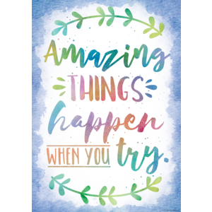 TCR7559 Amazing Things Happen When You Try Positive Poster Image