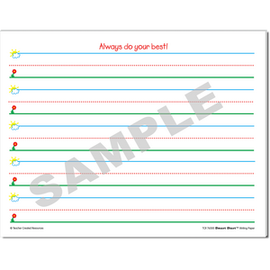 TCR76500 Smart Start K-1 Writing Paper: 40 Sheet Tablet Image