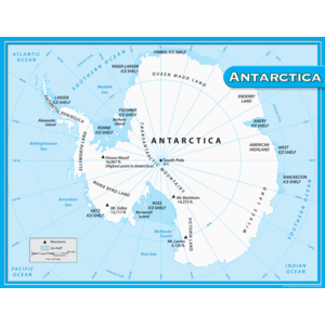 TCR7651 Antarctica Map Chart Image