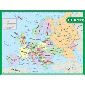 TCR7654 Europe Map Chart Image