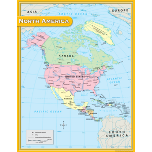 TCR7655 North America Map Chart Image