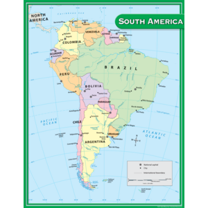 TCR7656 South America Map Chart Image