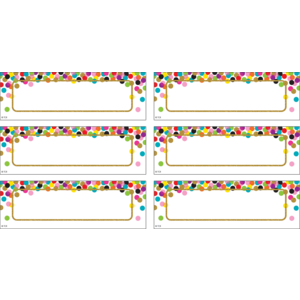 TCR77013 Confetti Labels Magnetic Accents Image