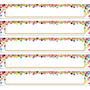 TCR77014 Large Confetti Labels Magnetic Accents Image