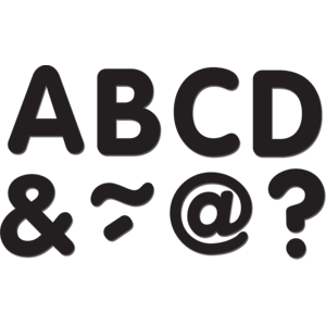 TCR77188 Black Classic 2" Magnetic Letters Image
