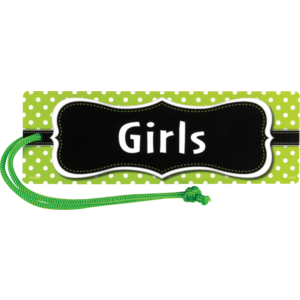 TCR77240 Lime Polka Dots Magnetic Girls Pass Image