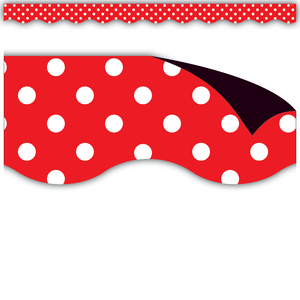 TCR77255 Red Polka Dots Magnetic Border Image