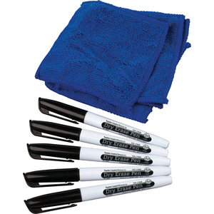 TCR77268 Dry Erase Pens & Microfiber Towels Set Image