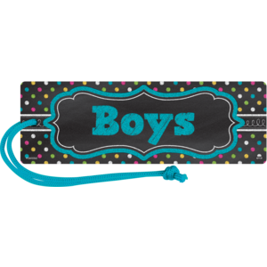 TCR77278 Chalkboard Brights Magnetic Boys Pass Image