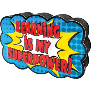TCR77288 Superhero Magnetic Whiteboard Eraser Image