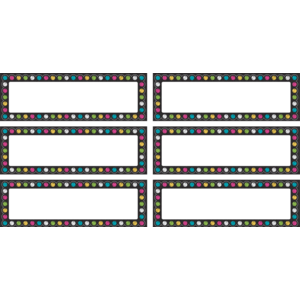 TCR77299 Chalkboard Brights Labels Magnetic Accents Image