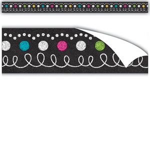 TCR77333 Clingy Thingies Chalkboard Brights Strips Image