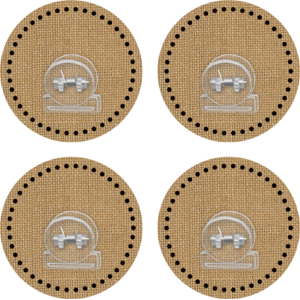 TCR77375 Clingy Thingies Burlap Clips Image