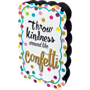 TCR77392 Confetti Magnetic Whiteboard Eraser Image