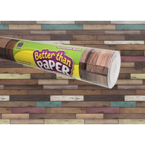 TCR77399 Reclaimed Wood Better Than Paper Bulletin Board Roll Image