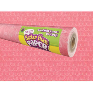 TCR77401 Fun Size Coral Pink Loop-De-Loop Better Than Paper Bulletin Board Roll Image