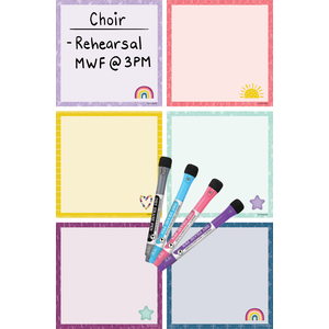 TCR77404 Oh Happy Day Dry-Erase Magnetic Square Notes Image