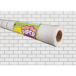 TCR77462 White Subway Tile Better Than Paper Bulletin Board Roll Image