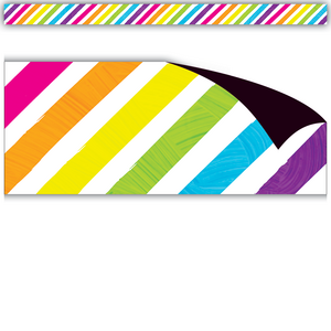 TCR77573 Brights 4Ever Stripes Magnetic Border Image