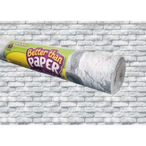 TCR77892 White Brick Better Than Paper Bulletin Board Roll Image