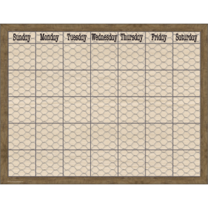 TCR7975 Home Sweet Classroom Chicken Wire Calendar Chart Image