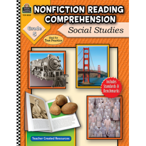 TCR8030 Nonfiction Reading Comprehension: Social Studies, Grade 5 Image