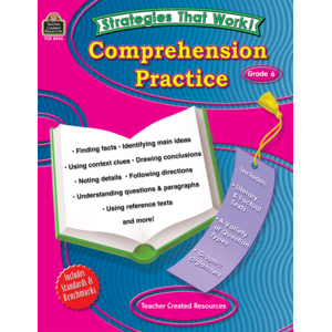 TCR8046 Strategies that Work: Comprehension Practice, Grade 6 Image