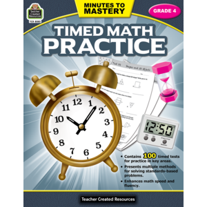 TCR8083 Minutes to Mastery - Timed Math Practice Grade 4 Image