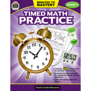 TCR8084 Minutes to Mastery - Timed Math Practice Grade 5 Image