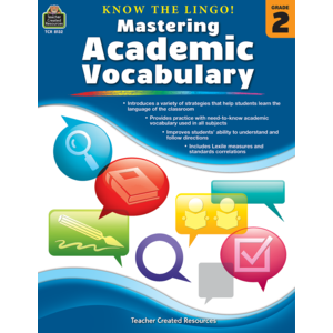 Know the Lingo! Mastering Academic Vocabulary Grade 2