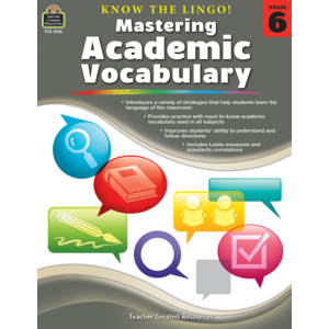 TCR8136 Know the Lingo! Mastering Academic Vocabulary Grade 6 Image