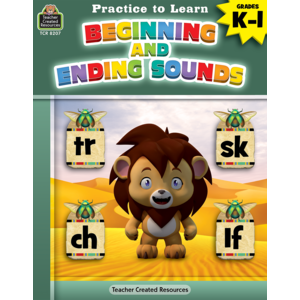 TCR8207 Practice to Learn: Beginning and Ending Sounds Grades K-1 Image